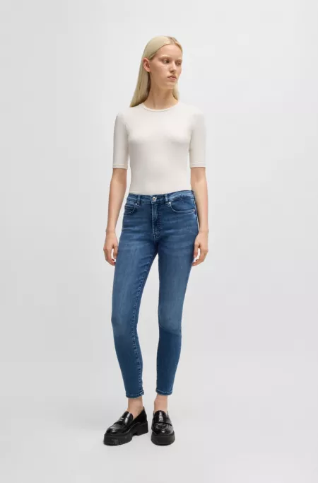Slim-fit T-shirt in cotton, modal and stretch