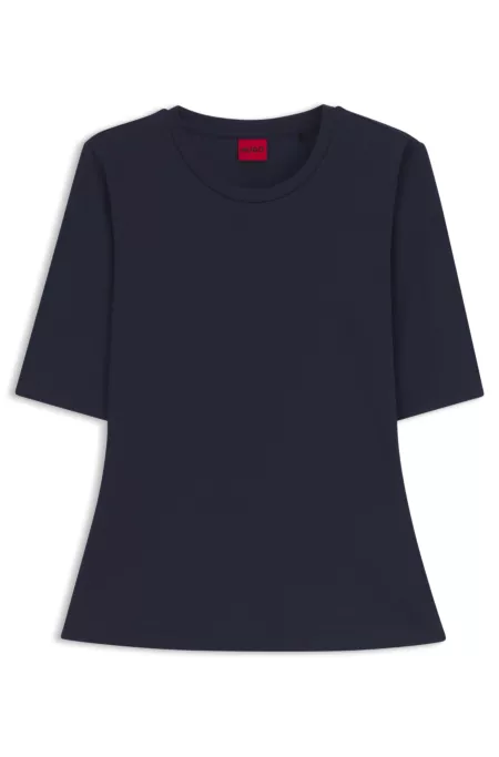 Slim-fit T-shirt in cotton, modal and stretch