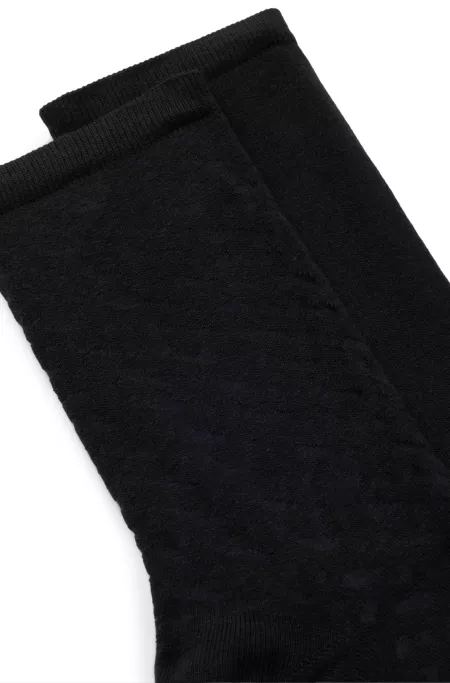 Two-pack of regular-length socks in stretch cotton