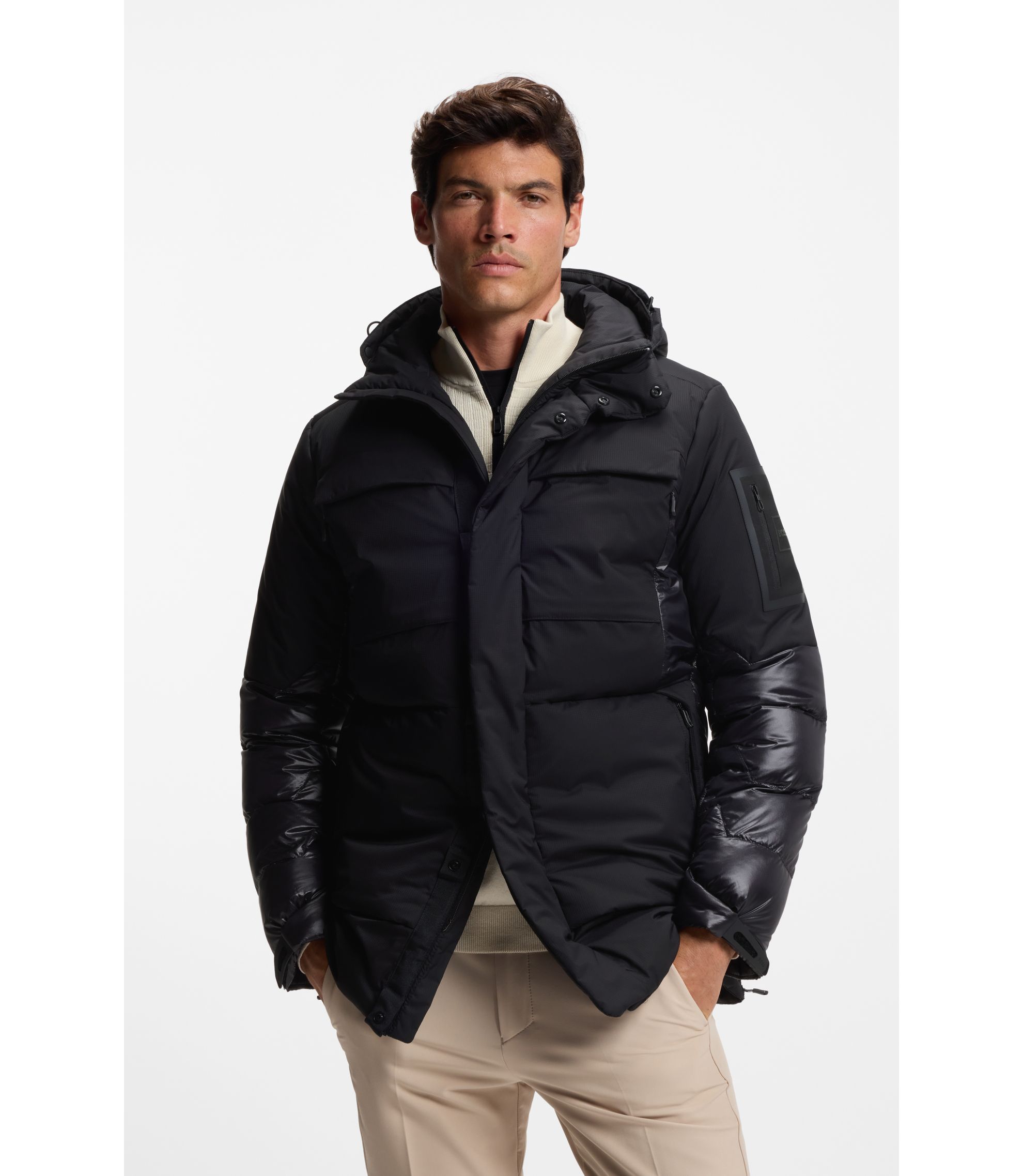 Wasserabweisender Parka mit Daunenfüllung