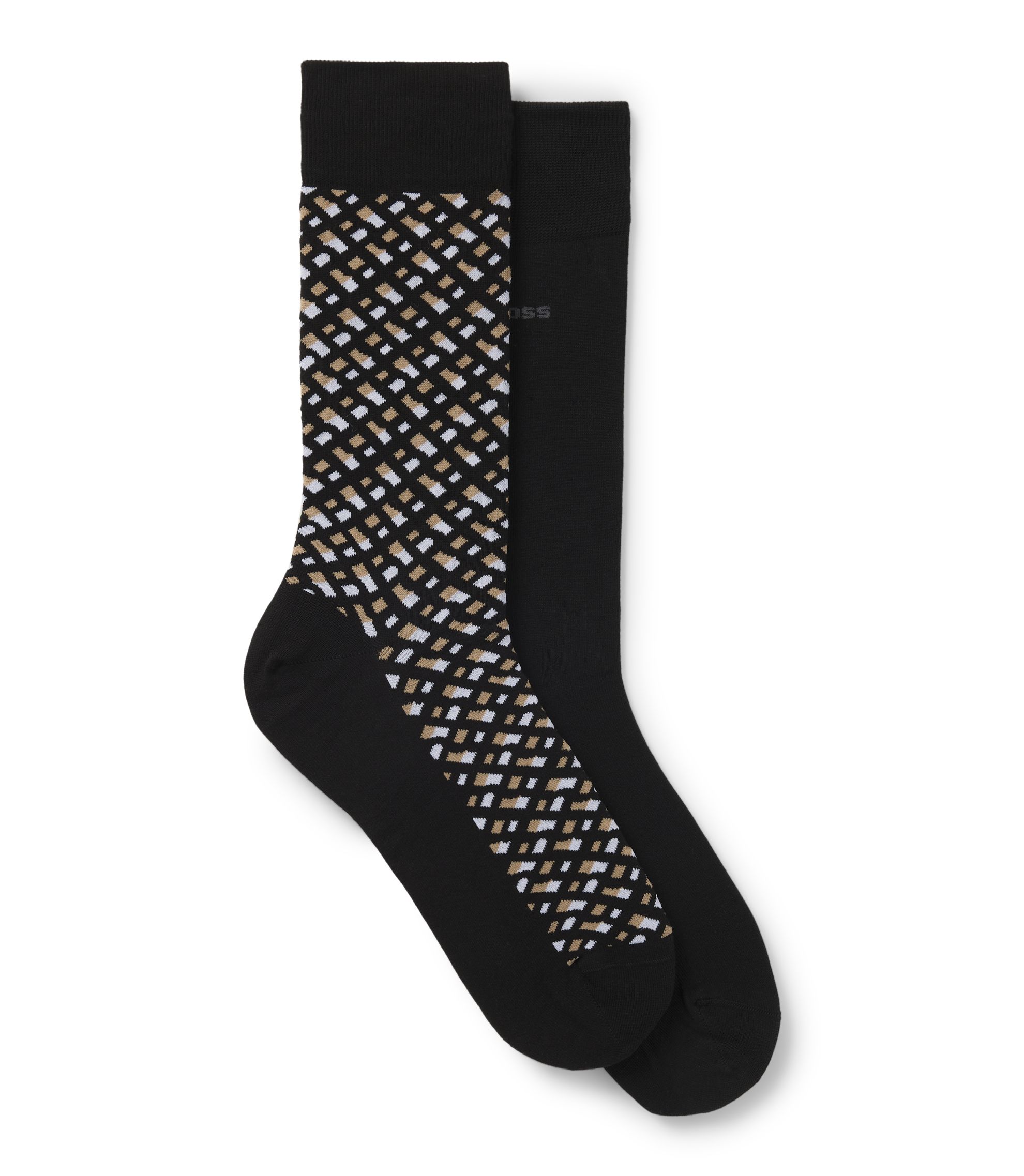 Zweierpack mittelhohe Socken aus Baumwoll-Mix