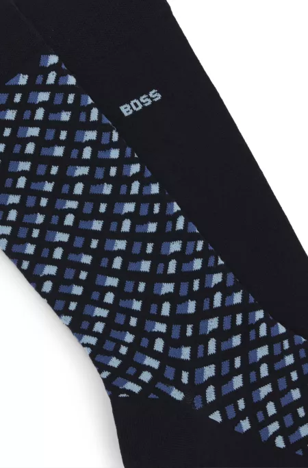 Two-pack of regular-length cotton-blend socks
