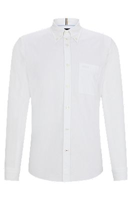 Hugo boss white 2024 jilias oxford shirt