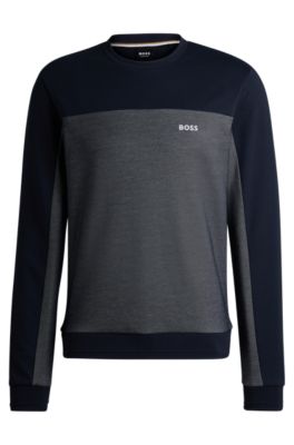 Crewneck Sweatshirt Hugo Boss Pullover BOSS Men Sweatshirt Blue