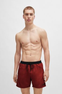 Short De Bain BOSS Homme - Séchage Rapide, Imprimé Micro | Pour Plage Et Piscine