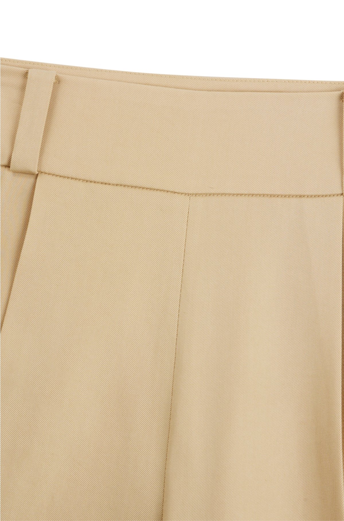 Relaxed-fit trousers with wide leg, Beige