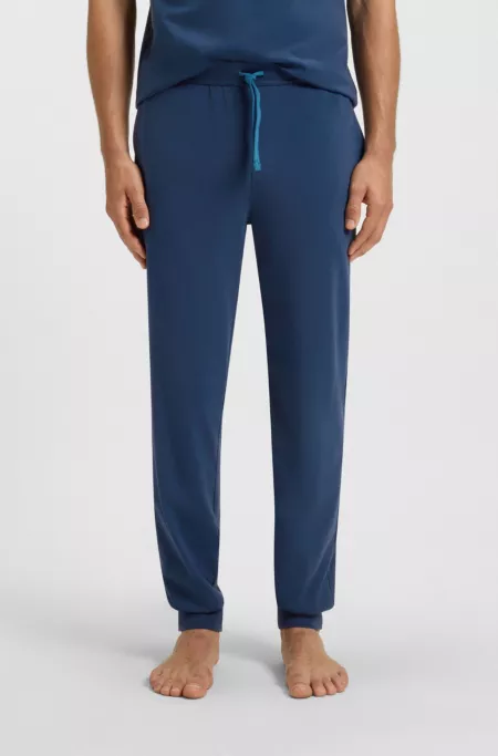 Logo-embroidered tracksuit bottoms in stretch-cotton jersey