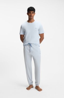 Cuffed tracksuit bottoms, Light Blue
