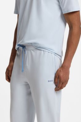 Cuffed tracksuit bottoms, Light Blue