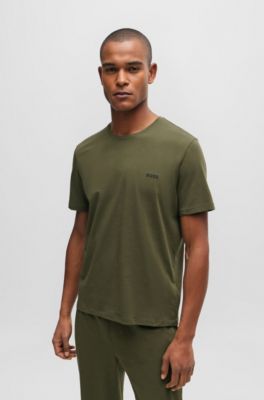 Top khaki green hugo boss t shirt New Arrivals Black Friday