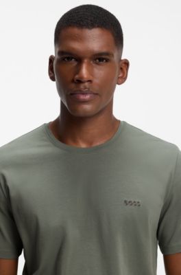 T-Shirt aus Stretch-Baumwolle, Gr&uuml;n