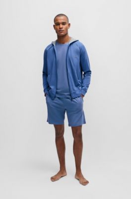 BOSS - Stretch-cotton regular-fit T-shirt with embroidered logo 