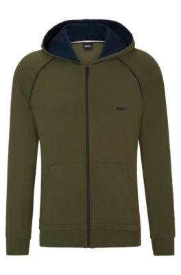 Boss green jeltech on sale zipped hooded jacket