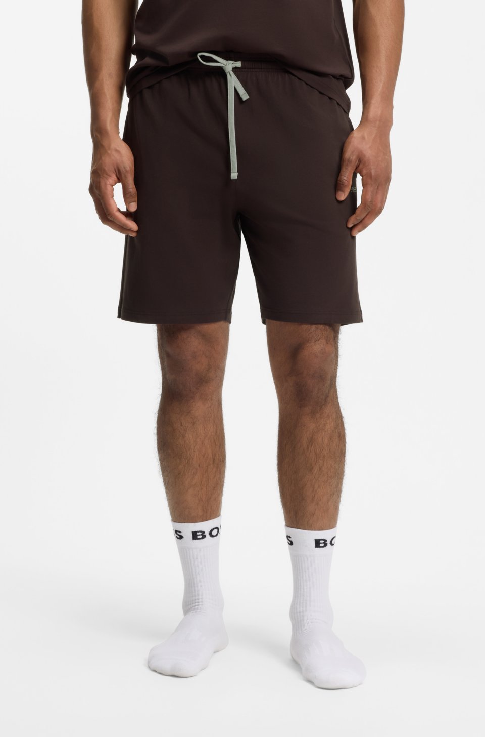 Stretch-cotton shorts