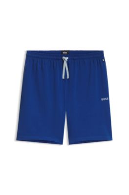 Stretch-cotton shorts, Blue