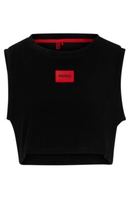 Hugo boss crop top new arrivals