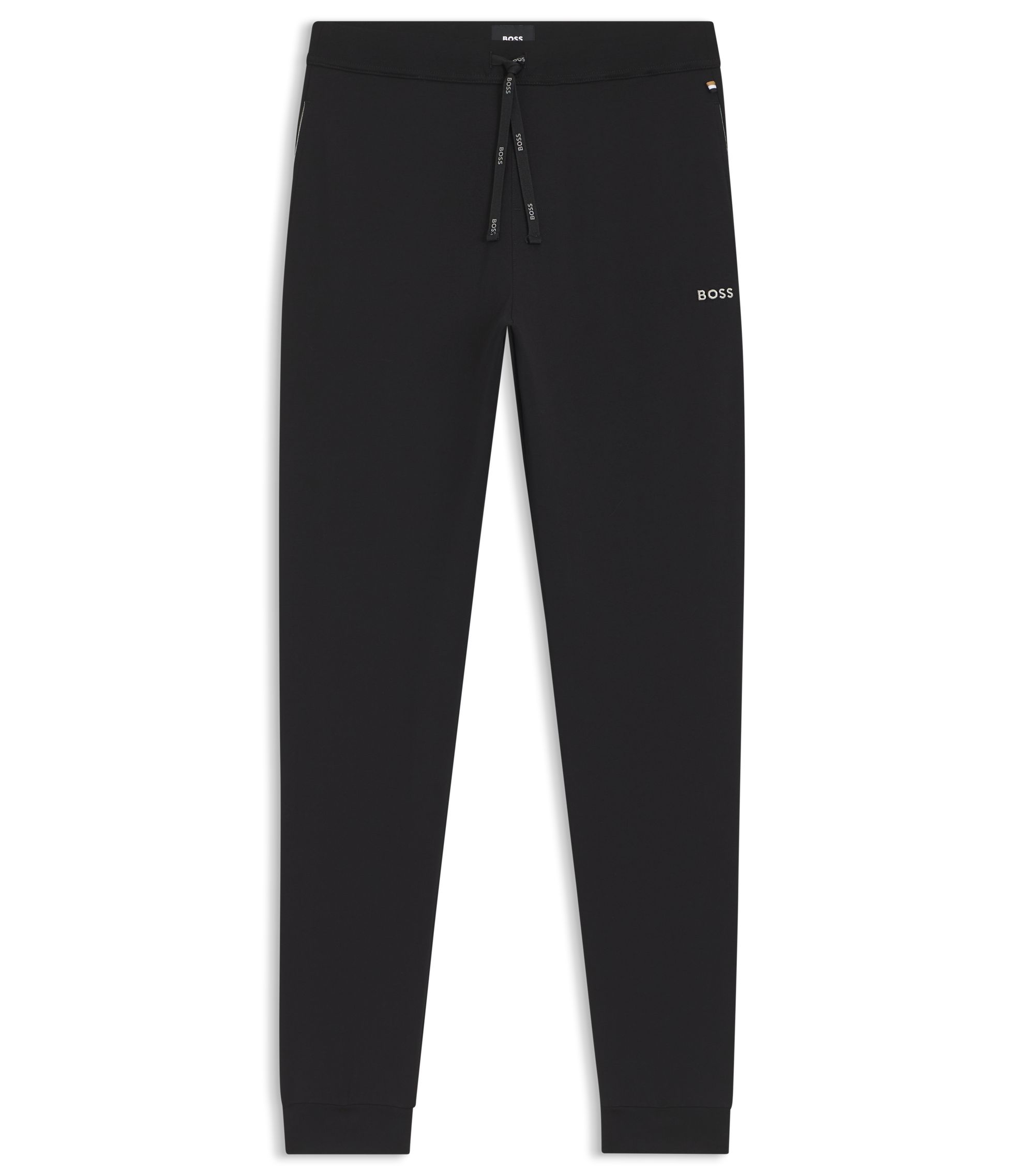 BOSS - ストレッチコットン トラックスーツボトムス ロゴエンブロイ 