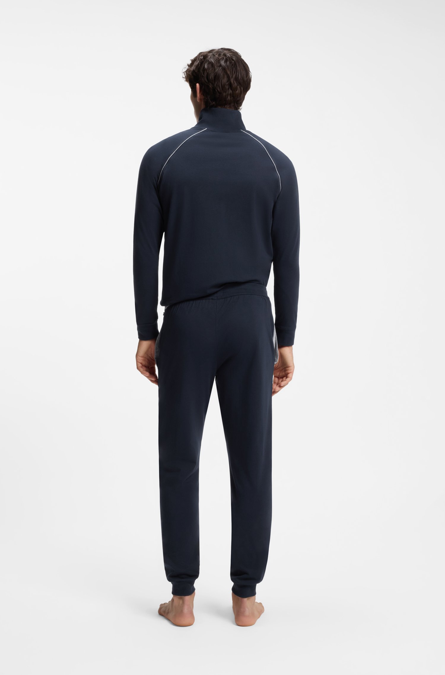 Boss Stretch-cotton tracksuit bottoms pyjamas & nattlinnen herr – bild 2