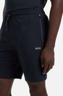 Stretch-cotton shorts, Dark Blue