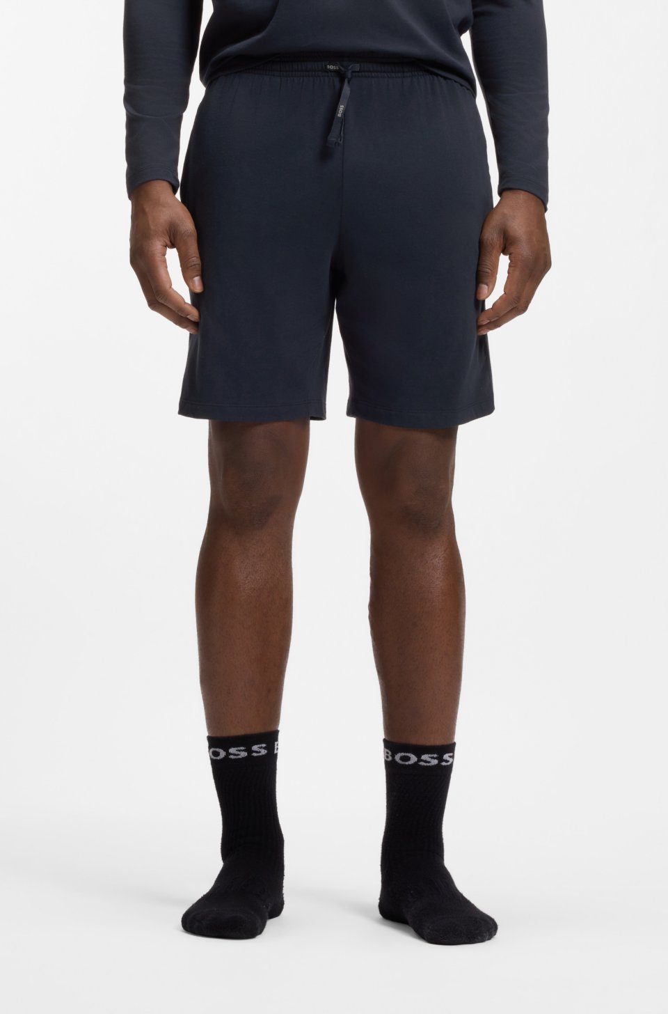 Stretch-cotton shorts