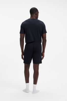 Stretch-cotton shorts, Dark Blue