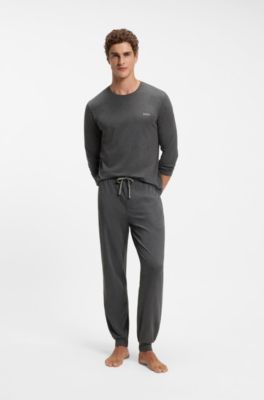 Stretch-cotton top, Dark Grey