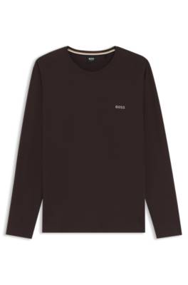 Boss Stretch-cotton top långärmade t-shirts herr – bild 4