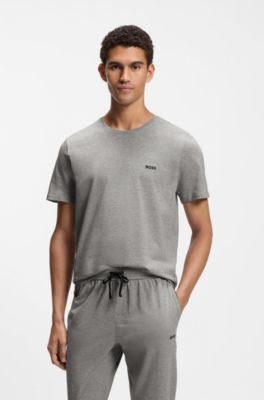 Stretch-cotton T-shirt, Grey