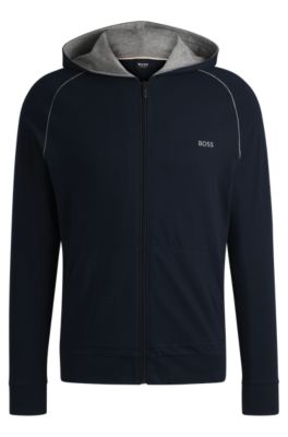 Hugo boss clearance navy zip hoodie