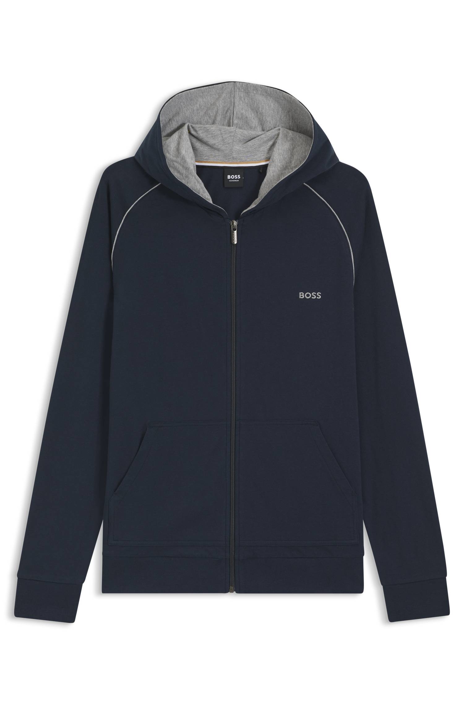 Boss Stretch-cotton hoodie herr – bild 4