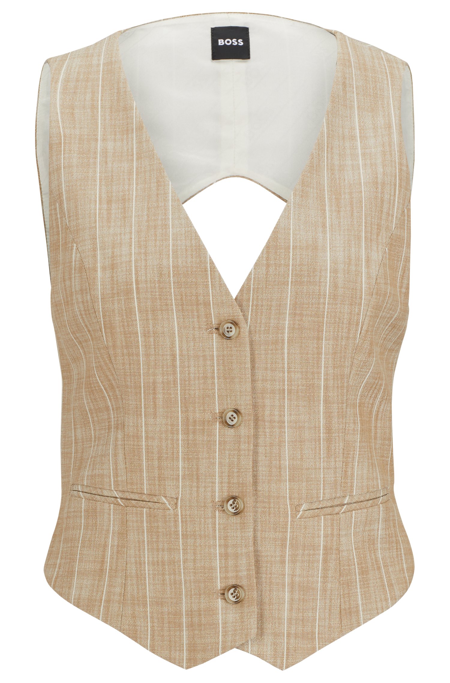 Gilet à rayures tennis avec dos ouvert