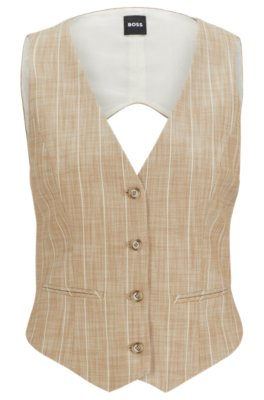Gilet à rayures tennis avec dos ouvert