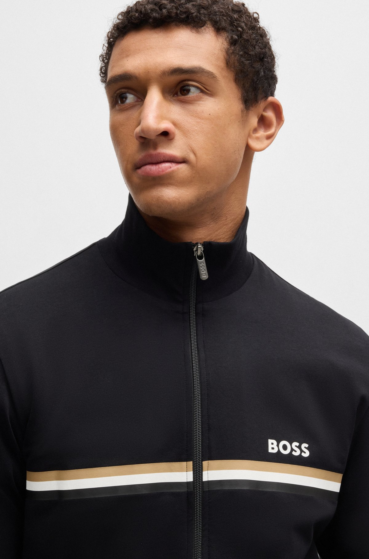 BOSS - ストレッチコットン レギュラーフィット トラックスーツ BOSS - ストレッチコットン レギュラーフィット トラックスーツ