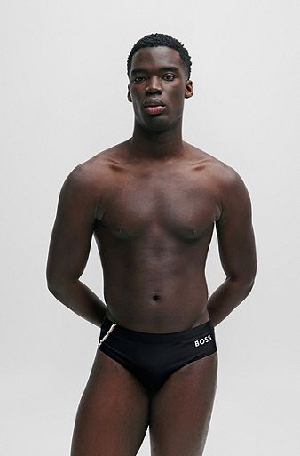 Men's black swim briefs, Underwear & Beachwear