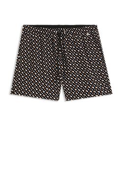 Fully lined quick-dry swim shorts with monogram print