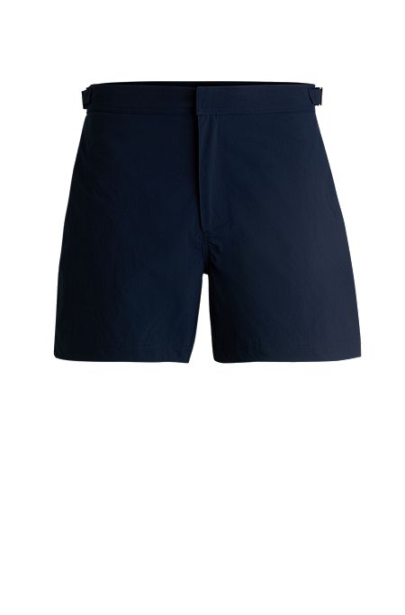Fully lined swim shorts with adjustable waist, Dark Blue