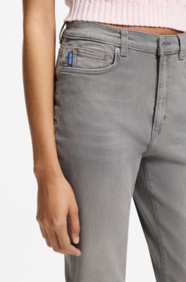 Hugo Skinny-fit jeans in dark-grey stretch denim dam – bild 3