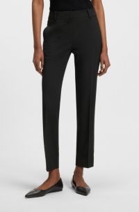 Pantalon Slim court, Noir