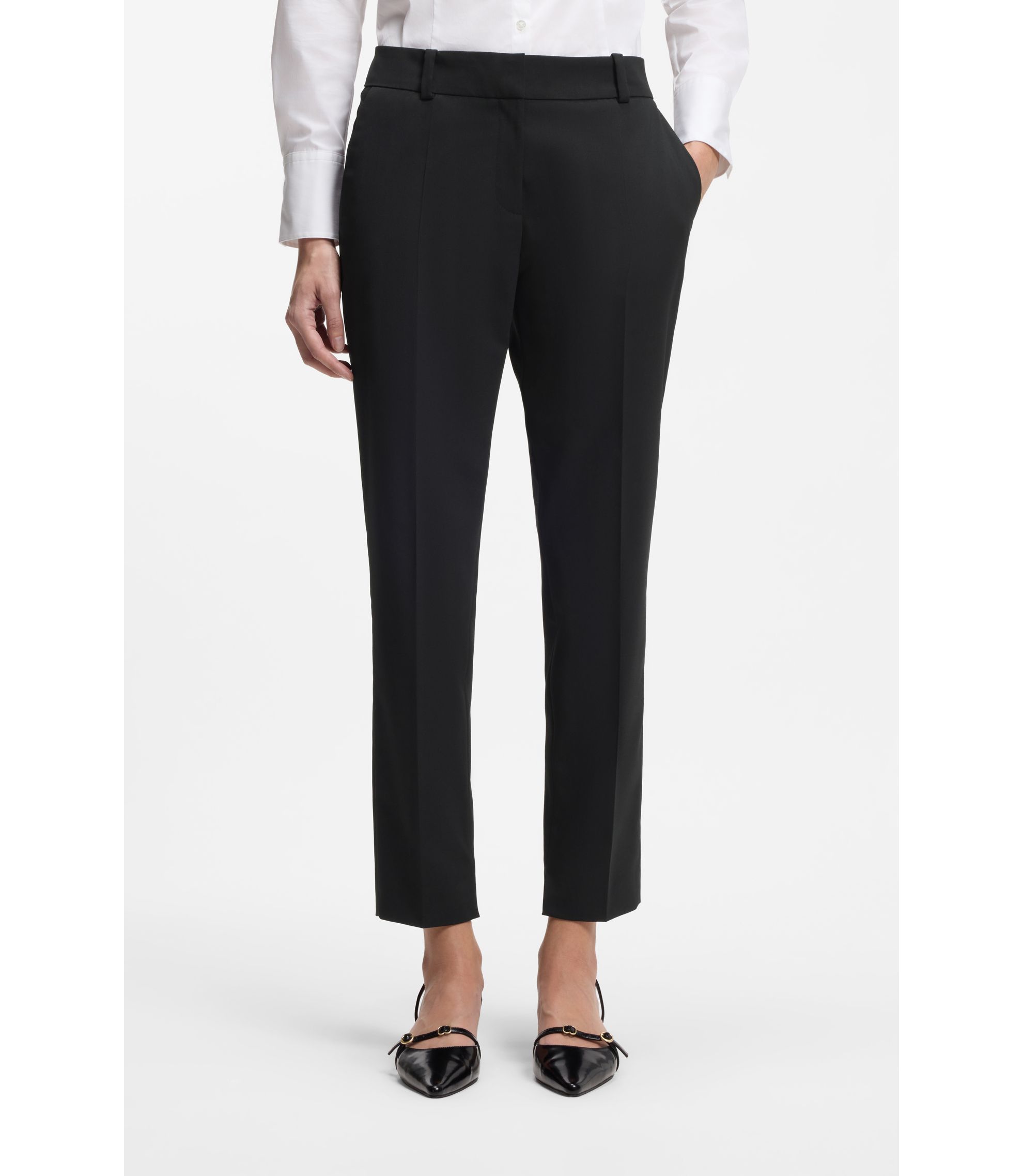 Slim-Fit Hose in Cropped-Länge