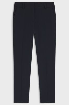 Pantaloni slim fit con lunghezza alla caviglia, Blu scuro