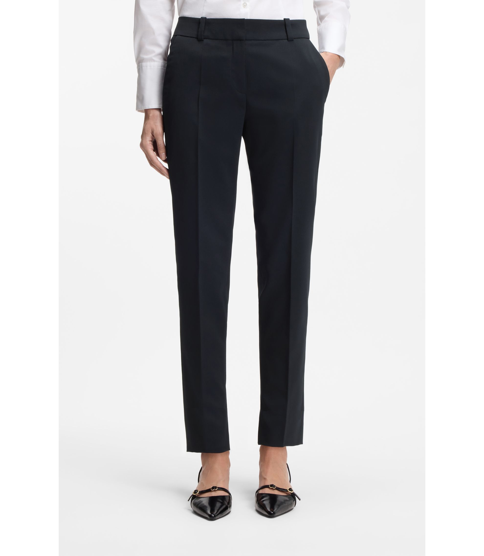 Slim-Fit Hose in Cropped-Länge