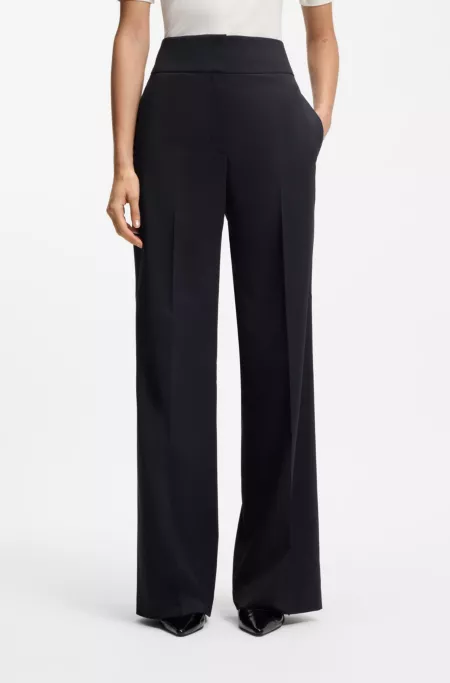 Pantalon Regular évasé à taille haute
