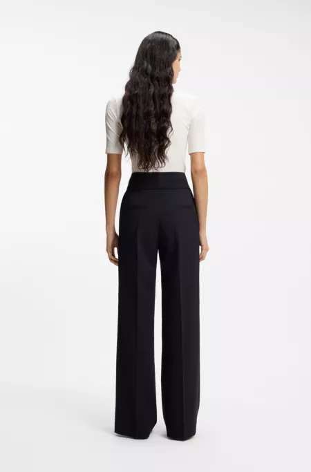 Pantalon Regular évasé à taille haute