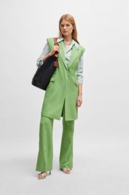 Silk blouse with seasonal stripe print, Patterned