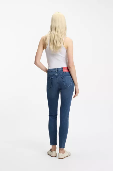 Jean Skinny en denim bleu super stretch