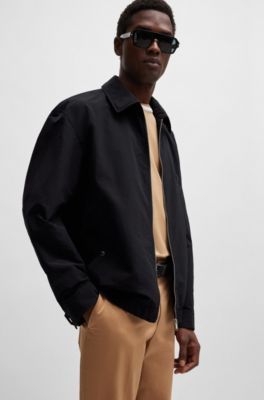 BOSS - Regular-fit water-repellent jacket with double monogram