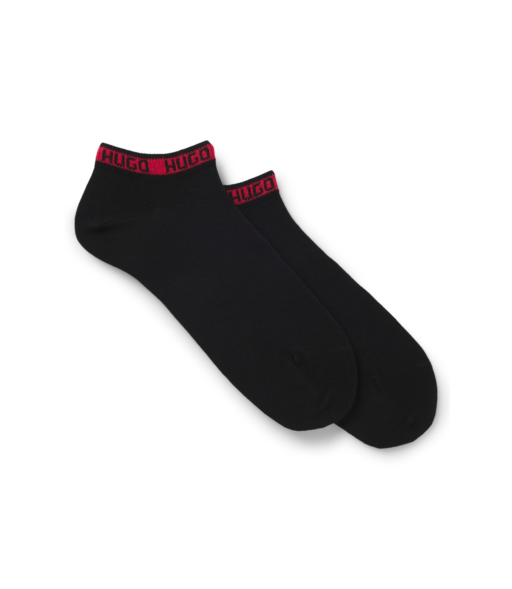 Zweierpack knöchellange Socken mit Logos