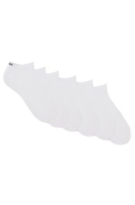 Lot de six paires de chaussettes basses en coton mélangé avec logos