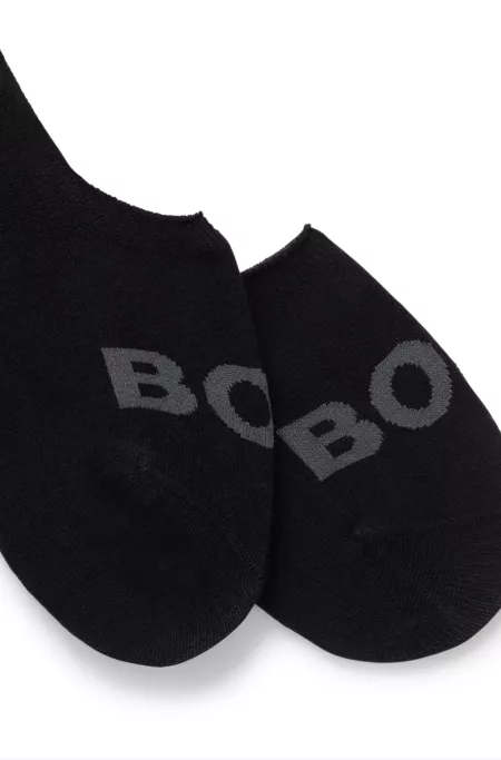 Two-pack of invisible socks in a cotton blend