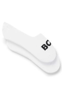 Two-pack of invisible socks in a cotton blend, White